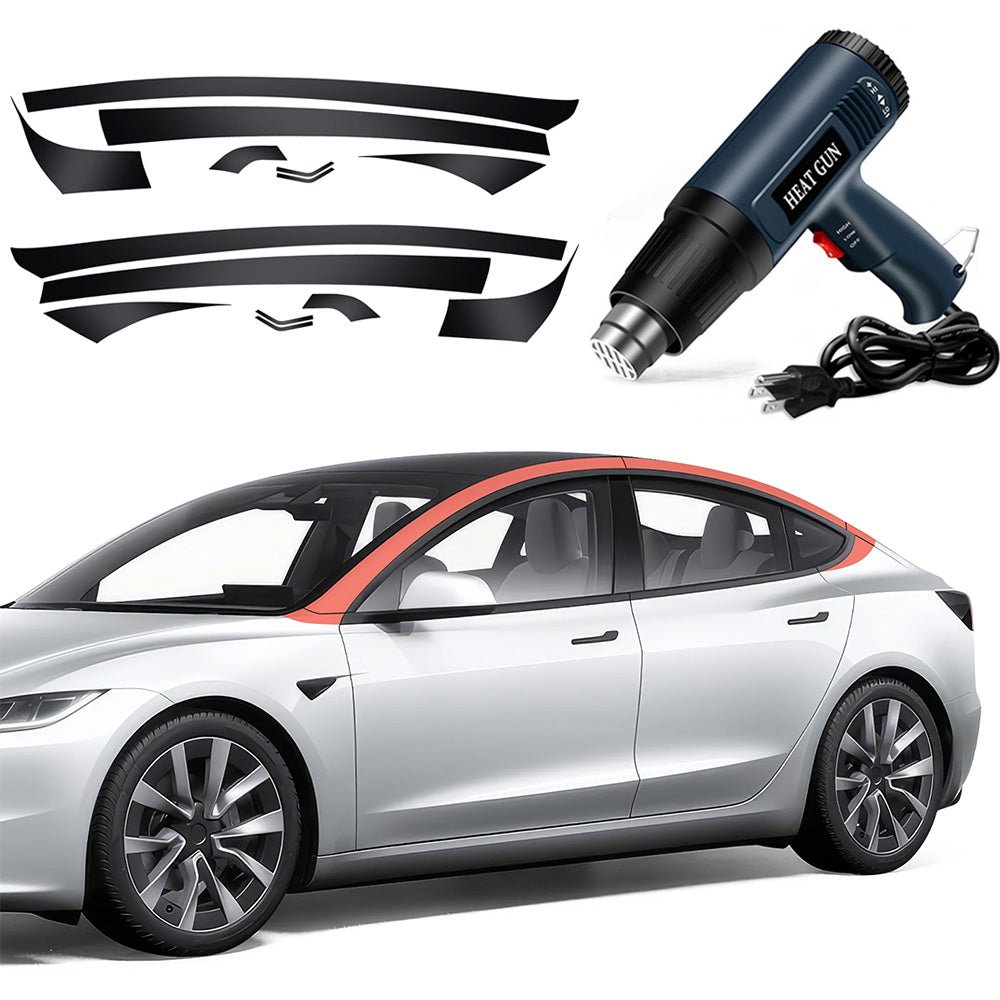 Pillar Delete for Tesla Model 3/Y- Glossy Black - T-Launch