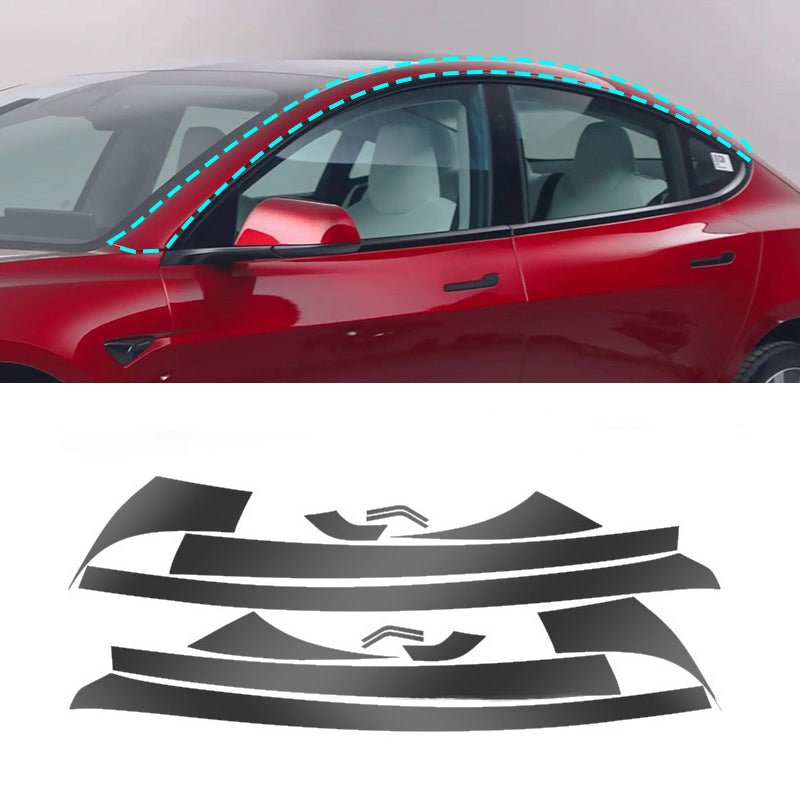 Pillar Delete for Tesla Model 3/Y- Glossy Black - T-Launch