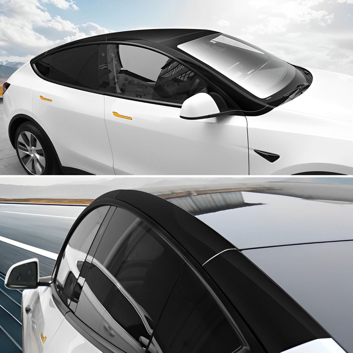 Pillar Delete for Tesla Model 3/Y- Glossy Black - T-Launch