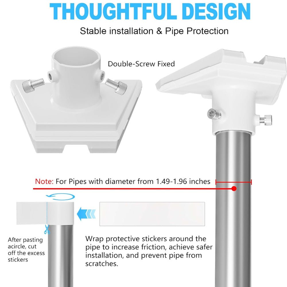 Pole Pipe Adapter for Starlink Gen3 Dish - T-Launch