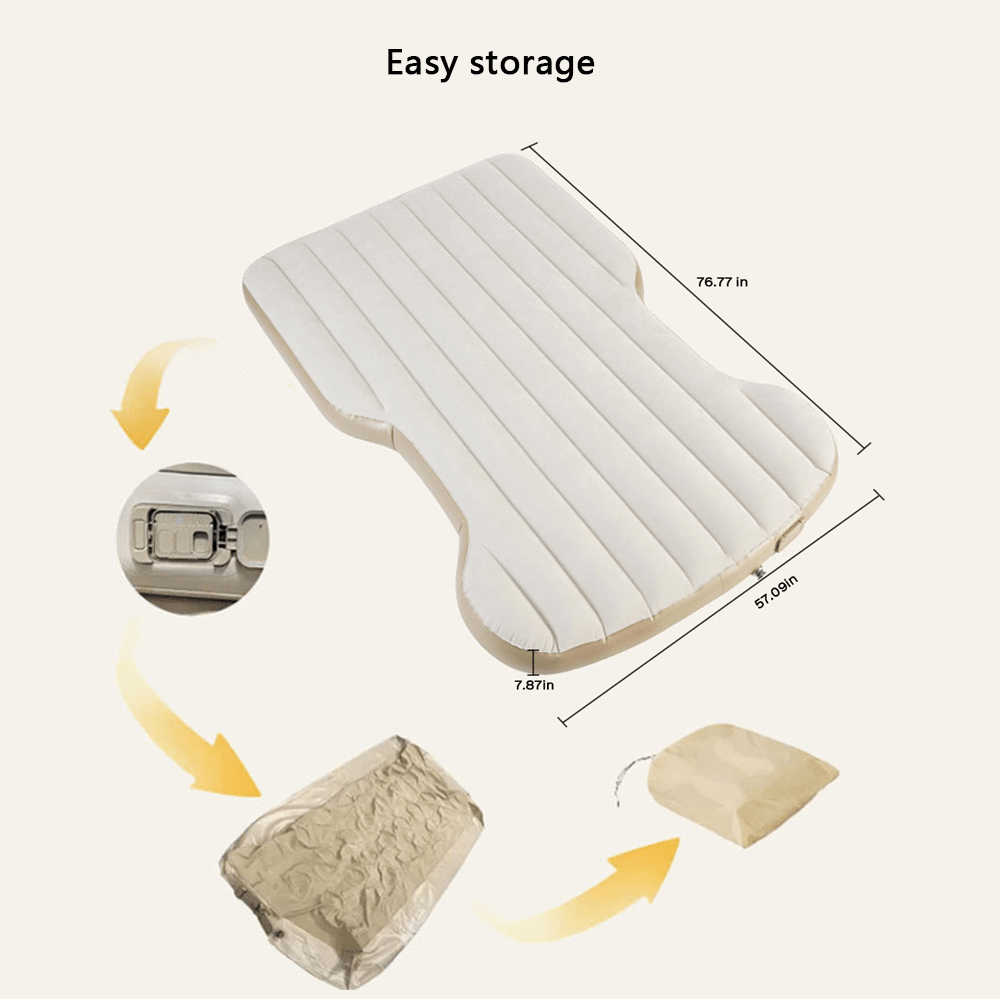 Portable Auto Inflatable Camping Mattress for Tesla Model Y - T-Launch