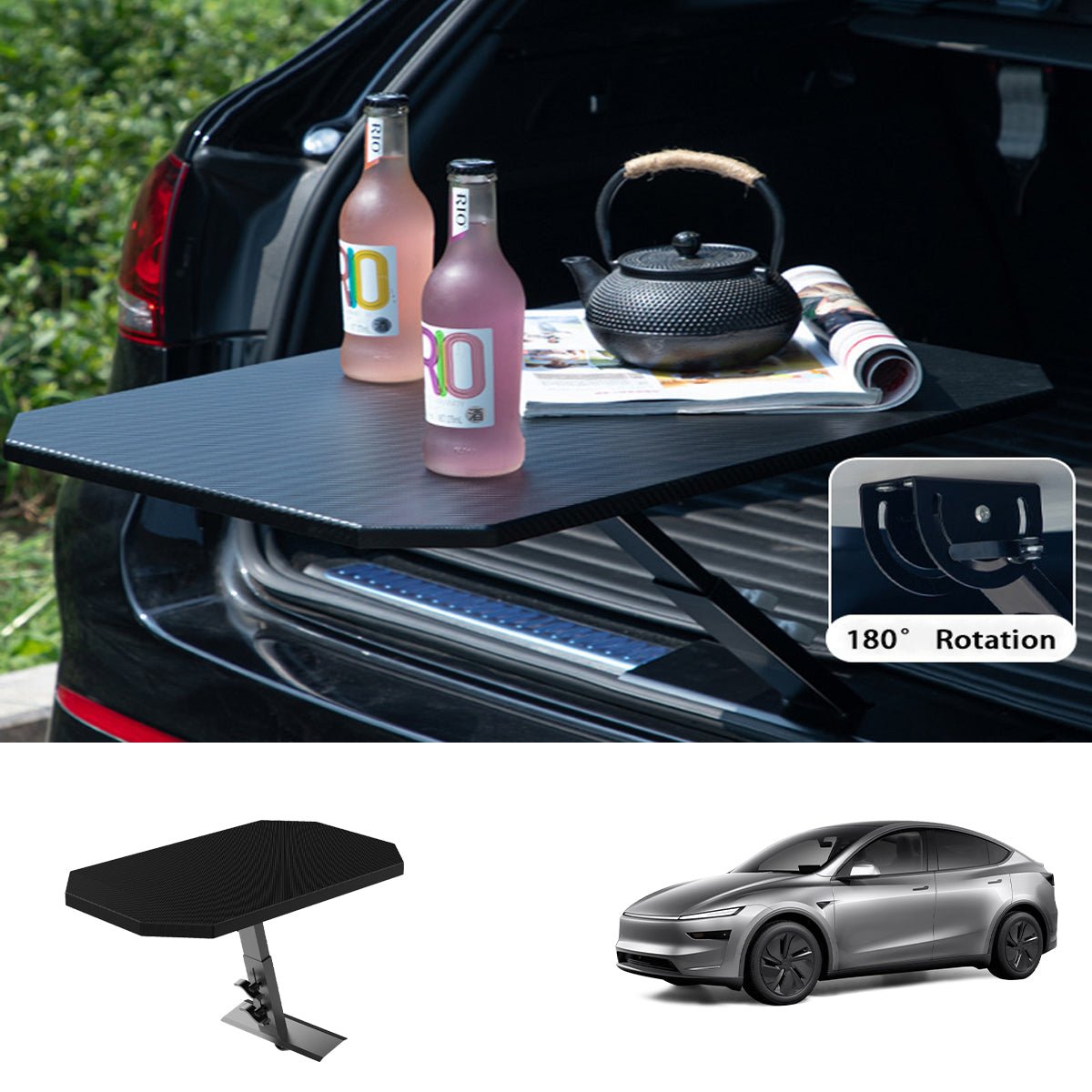 Portable & Foldable Quick-Install Trunk Table For All Cars - T-Launch