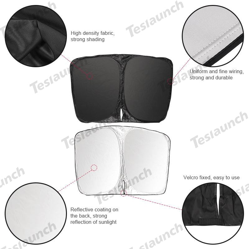 Privacy & Thermal Insulated Sunshades Curtains for Tesla Model 3 Highland Standard 2025+ - T-Launch