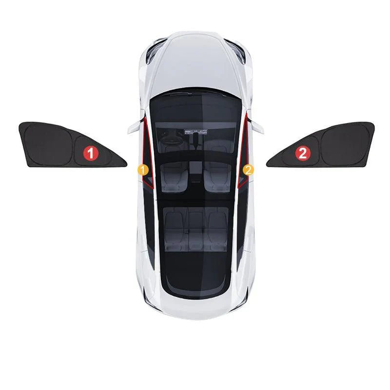 Privacy & Thermal Insulated Sunshades Curtains for Tesla Model 3 Highland Standard 2025+ - T-Launch