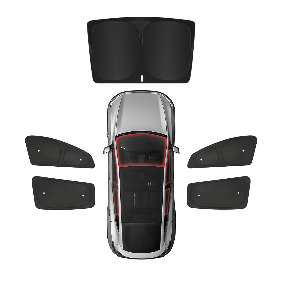 Privacy & Thermal Insulation Sunshade Curtains for 2026 New Tesla Model Y Standard - T-Launch