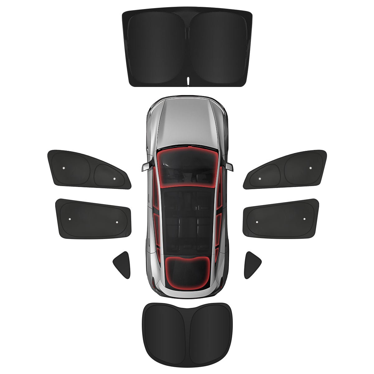 Privacy & Thermal Insulation Sunshade Curtains for Tesla Model Y Juniper 2025+ - T-Launch