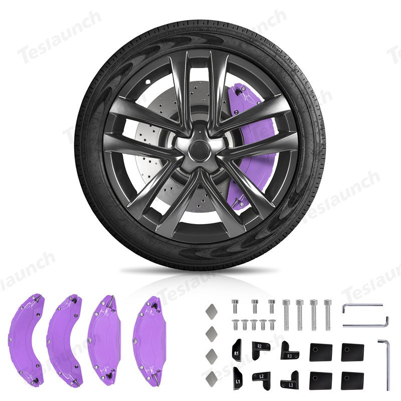 Purple 2021-2026 Model S/X Brake Caliper Covers (4Pcs) for Tesla - T-Launch