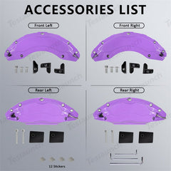 Purple 2021-2026 Model S/X Brake Caliper Covers (4Pcs) for Tesla - T-Launch