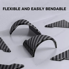 PVC Carbon Pattern Door Corner Guards – Universal Fit for All Cars - T-Launch