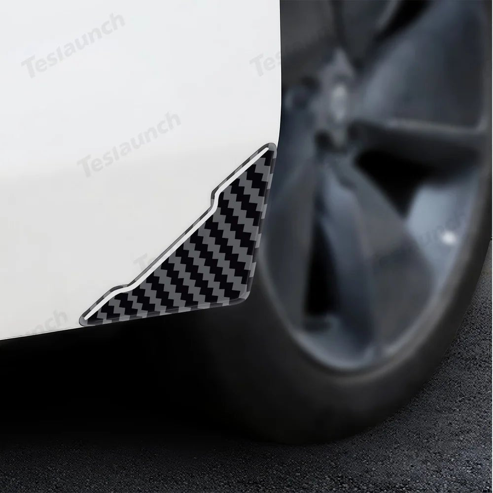 PVC Carbon Pattern Door Corner Guards – Universal Fit for All Cars - T-Launch