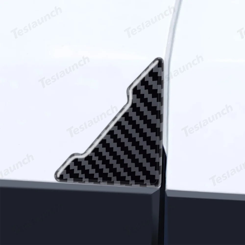 PVC Carbon Pattern Door Corner Guards – Universal Fit for All Cars - T-Launch