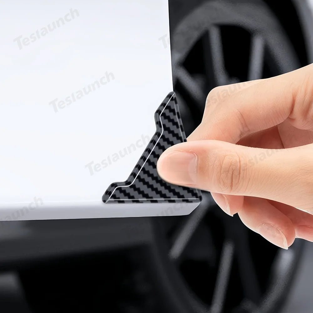 PVC Carbon Pattern Door Corner Guards – Universal Fit for All Cars - T-Launch