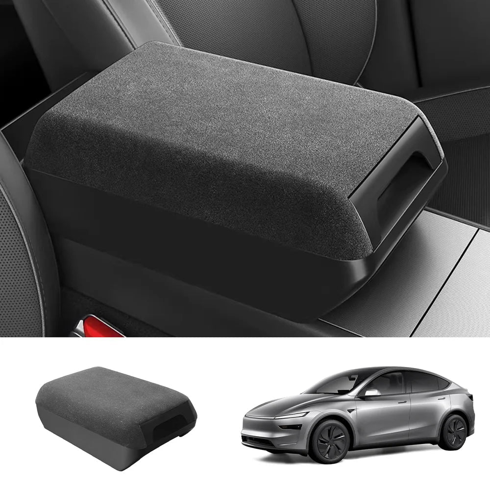 Raised Armrest Cover with Hidden Storage for Tesla Model 3 Highland 2024+ / Model Y Juniper 2025+ - T-Launch