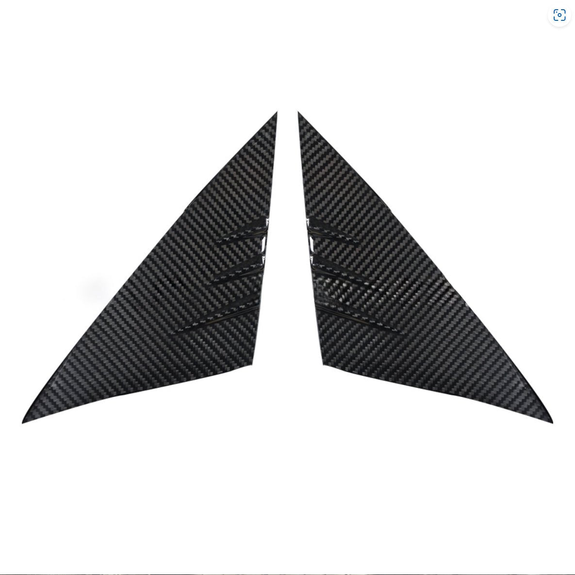 [Real Carbon Fiber] A-pillar Triangle Spoiler Cover For Tesla 2024+ Model 3 Highland (2 Pcs) - T-Launch