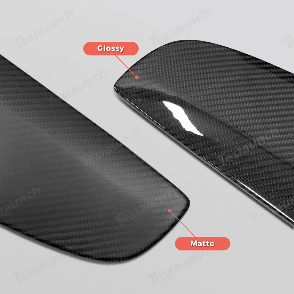 [Real Carbon Fiber] A-Pillar Triangle Window Cover Trim for Tesla Model Y Juniper 2025+ - T-Launch