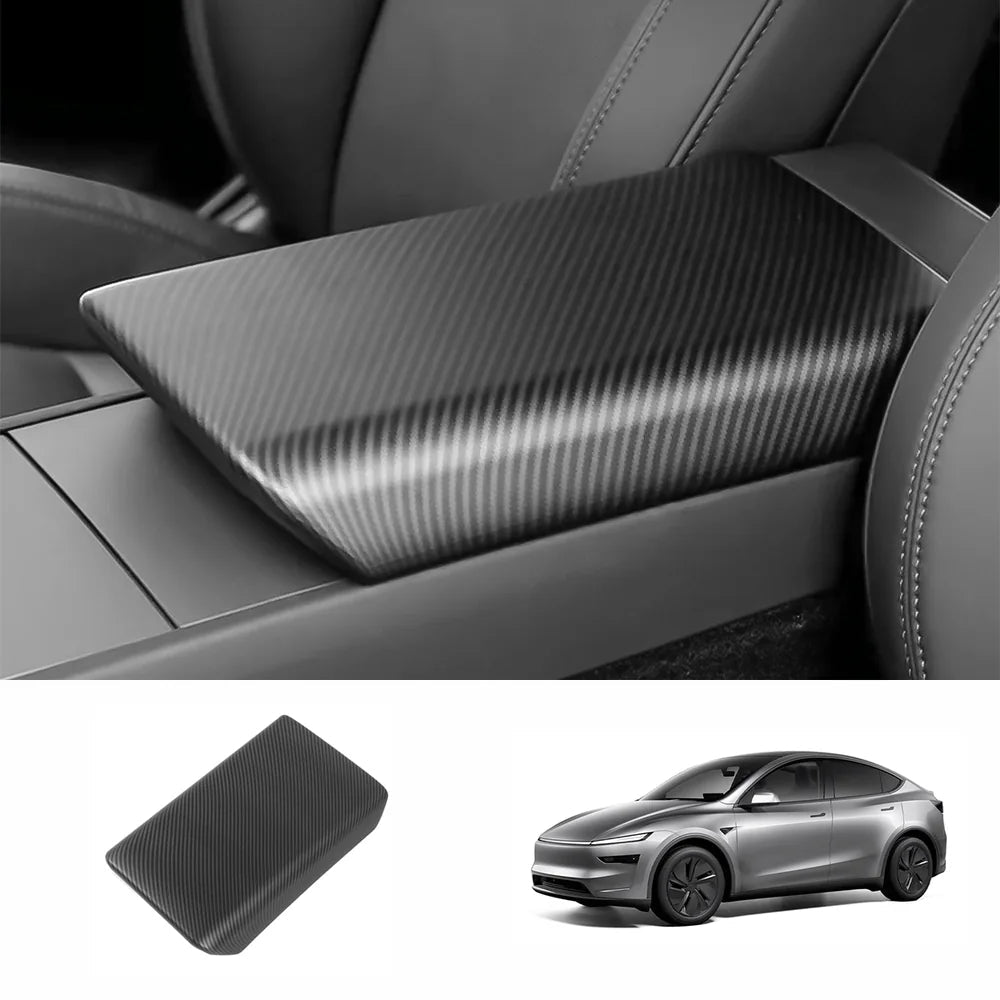 [Real Carbon Fiber] Armrest Cover for Tesla Model Y Juniper 2025+ - T-Launch
