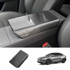 [Real Carbon Fiber] Armrest Cover for Tesla Model Y Juniper 2025+ - T-Launch
