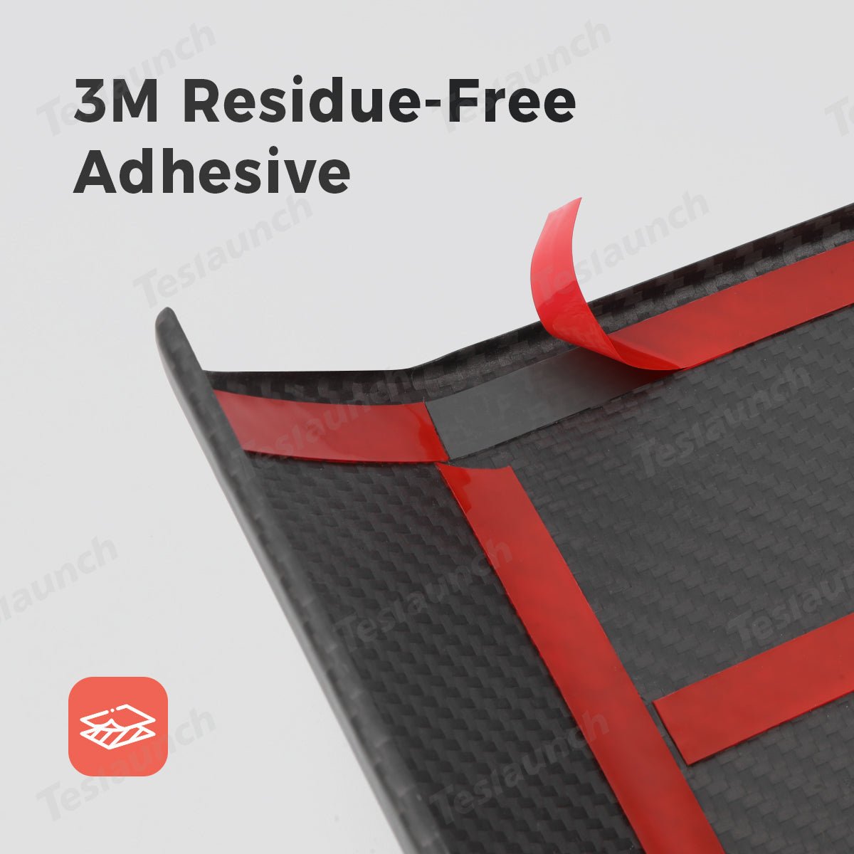 [Real Carbon Fiber] Backseat Air Vent Top Cover for Cybertruck - T-Launch