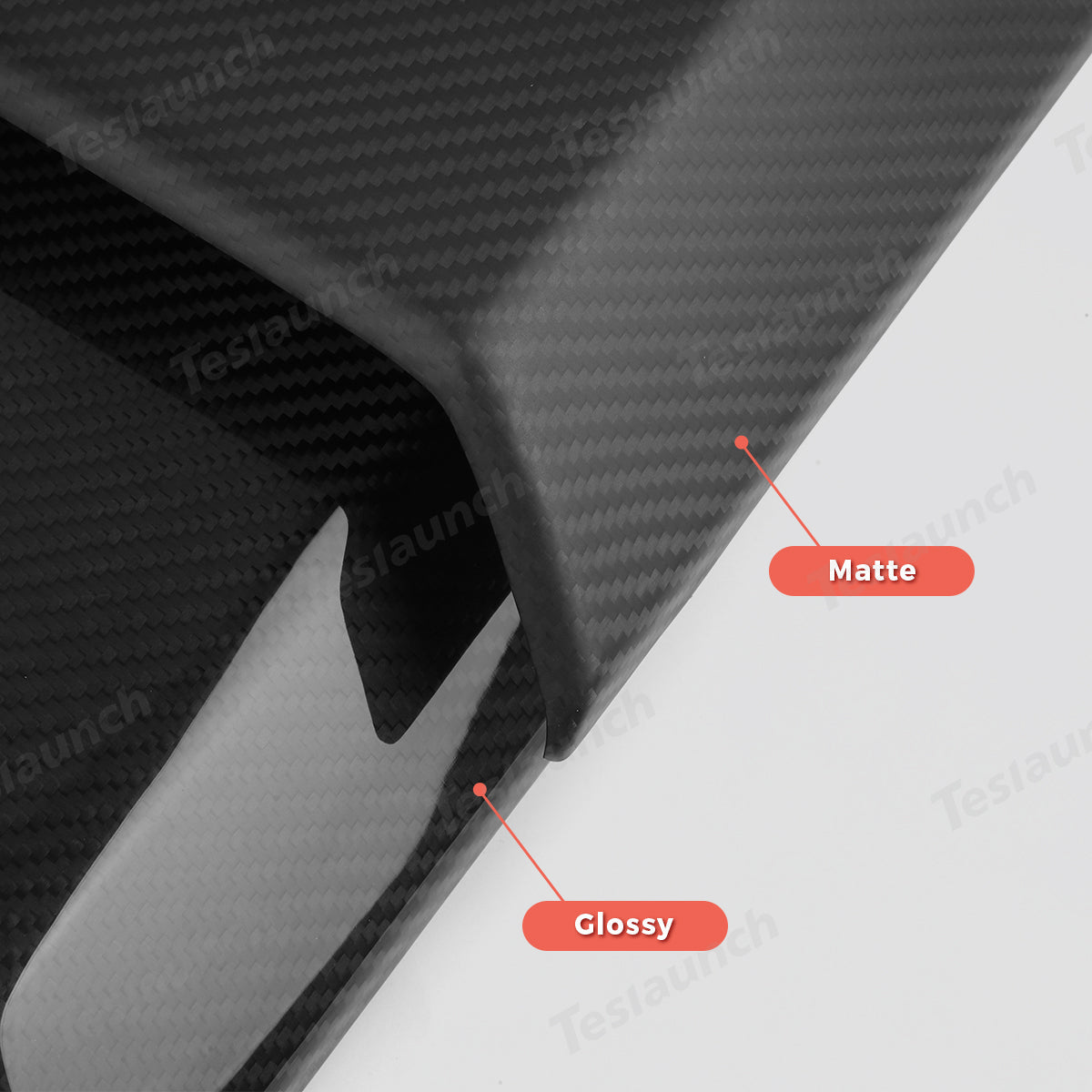 [Real Carbon Fiber] Backseat Air Vent Top Cover for Cybertruck - T-Launch