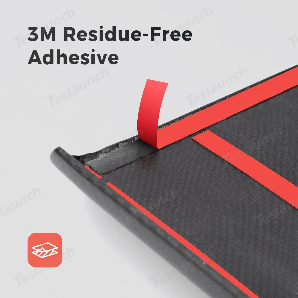 [Real Carbon Fiber] Center Console Armrest Cover for Cybertruck - T-Launch