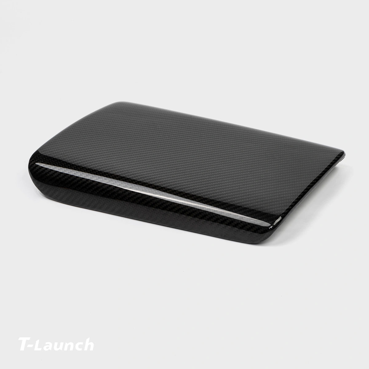 [Real Carbon Fiber] Center Console Armrest Overlay for Model X/S 2021+ - T-Launch