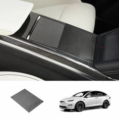 [Real Carbon Fiber] Center Console Cover For Model X 2021+ - T-Launch