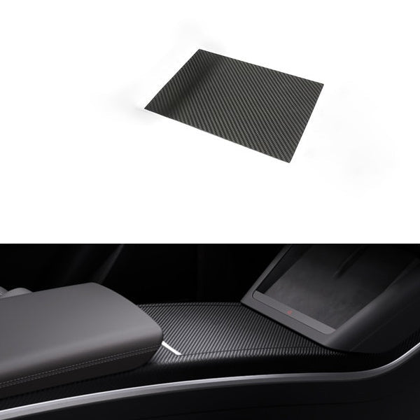 [Real Carbon Fiber] Center Console Cover Kit For Model X 2021+ - T-Launch