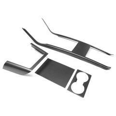 [Real Carbon Fiber] Center Console Cover Kit For Model X 2021+ - T-Launch