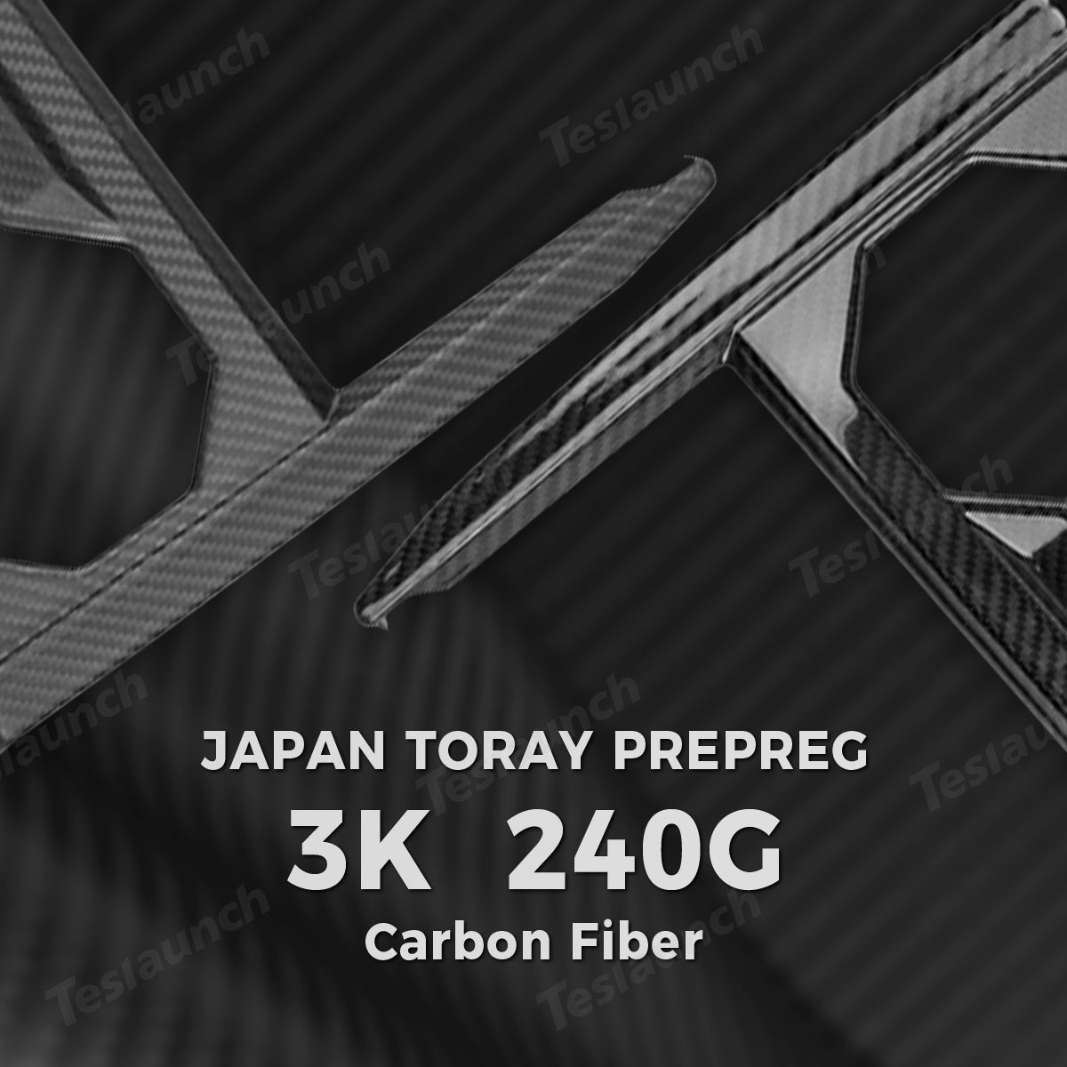 [Real Carbon Fiber] Center Console Cup Holder Panel Trim Cover for Cybertruck - T-Launch