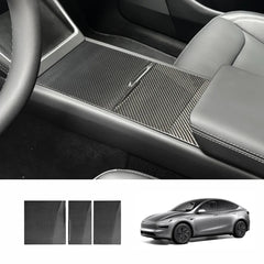 [Real Carbon Fiber] Center Console Panel Cover for Tesla Model Y Juniper 2025+ - T-Launch