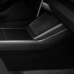 [Real Carbon Fiber] Center Console Side Interior Trim Panel For Tesla 2024+ Model 3 Highland - T-Launch