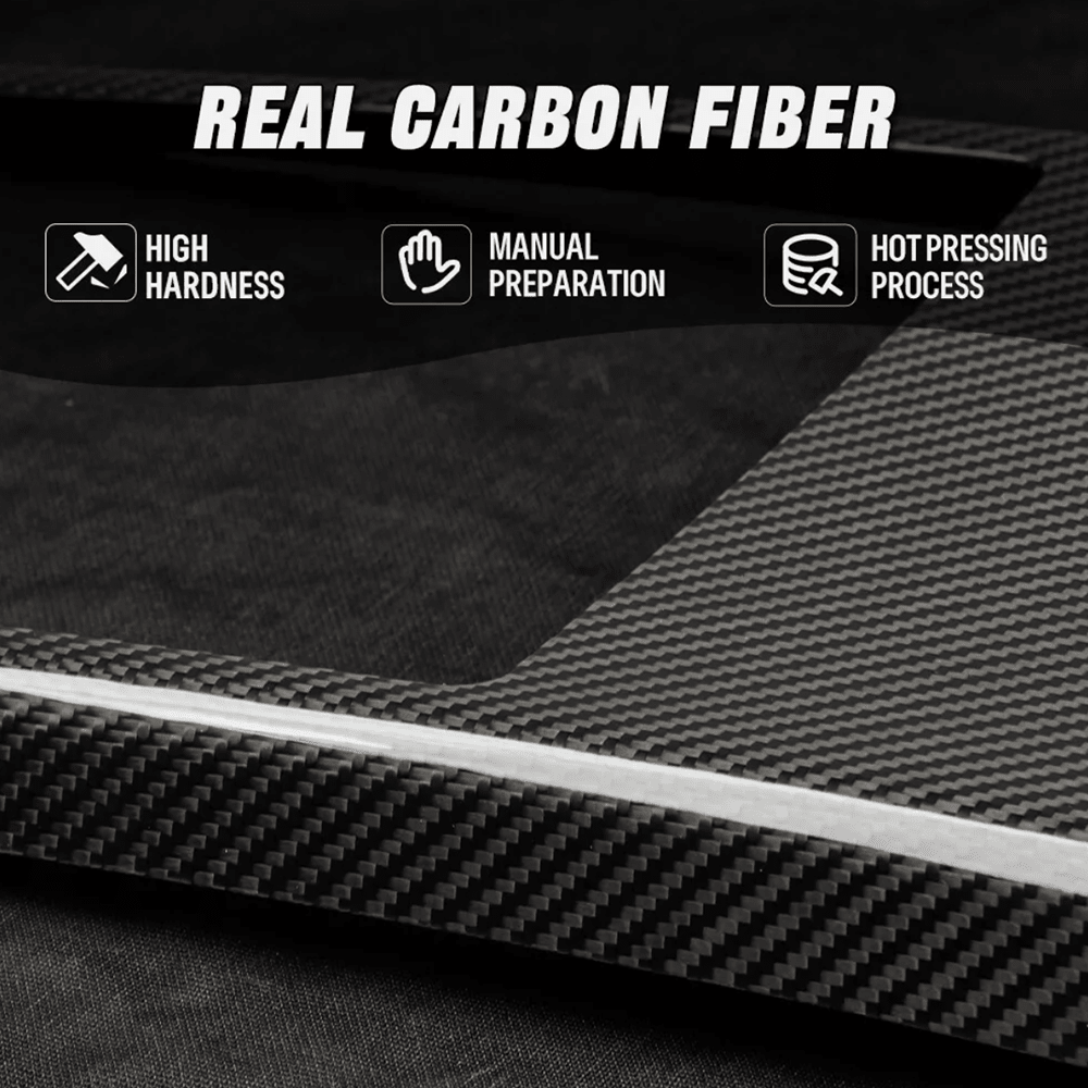 [Real Carbon Fiber] Center Console Side Trim Cover for Model S/X 2022+ - T-Launch