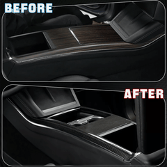[Real Carbon Fiber] Center Console Side Trim Cover for Model S/X 2022+ - T-Launch