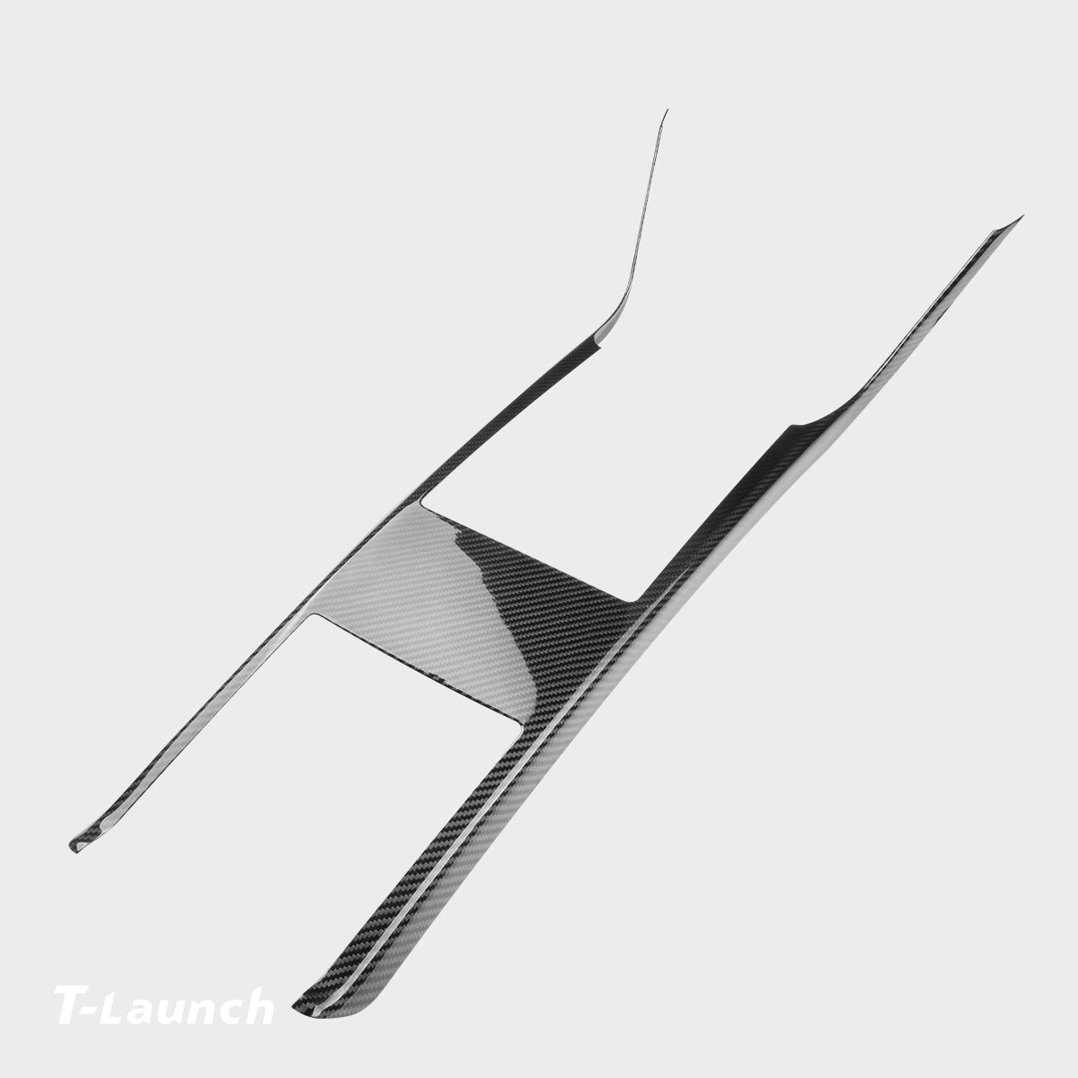 [Real Carbon Fiber] Center Console Side Trim Cover For Model X 2021+ - T-Launch