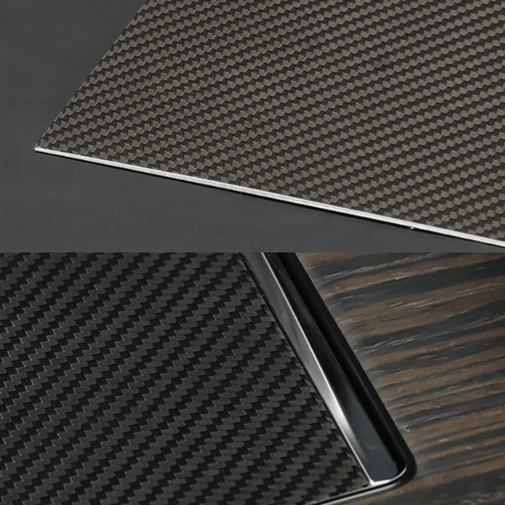 [Real Carbon Fiber] Center Console Trim Cover for Tesla Model S/X 2022+ - T-Launch