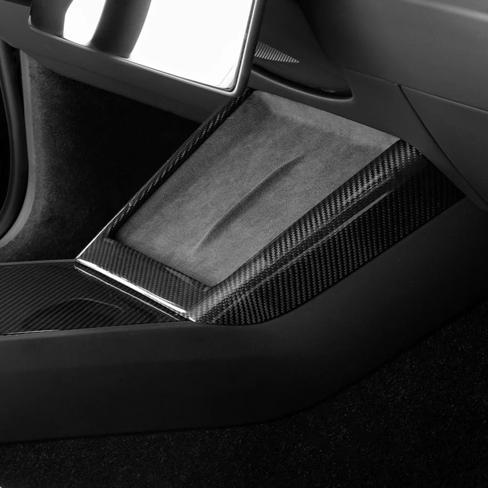 [Real Carbon Fiber] Central Control Charging Frame Cover for Tesla Model 3 Highland Standard 2025+ - T-Launch
