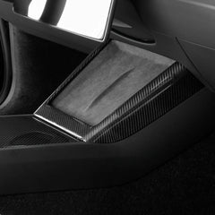 [Real Carbon Fiber] Central Control Charging Frame Cover for Tesla Model 3 Highland Standard 2025+ - T-Launch