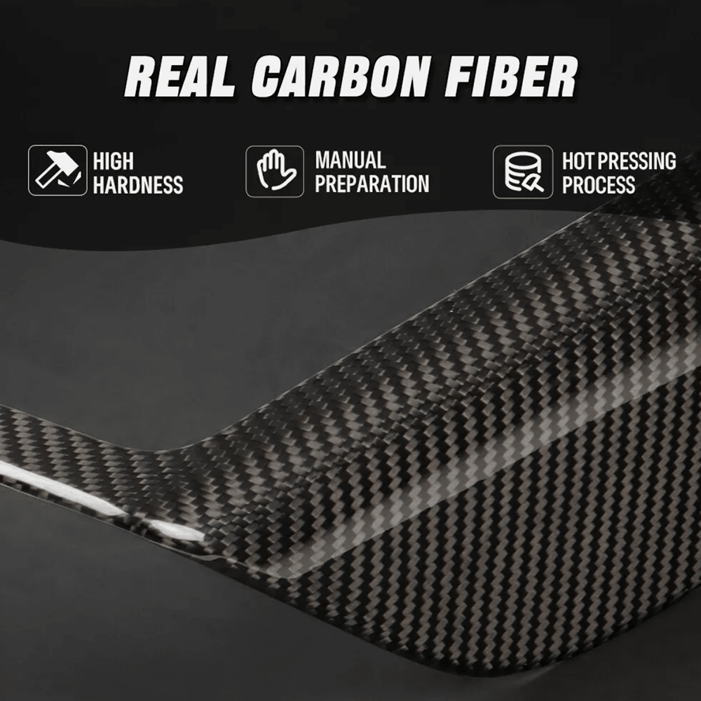 [Real Carbon Fiber] Charging Pad Frame Overlay for Tesla Model S/X 2022+ - T-Launch