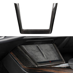 [Real Carbon Fiber] Charging Pad Frame Overlay for Tesla Model S/X 2022+ - T-Launch