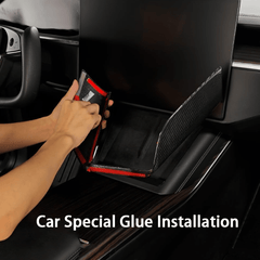 [Real Carbon Fiber] Charging Pad Frame Overlay for Tesla Model S/X 2022+ - T-Launch