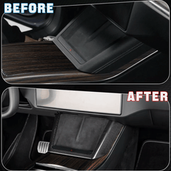 [Real Carbon Fiber] Charging Pad Frame Overlay for Tesla Model S/X 2022+ - T-Launch