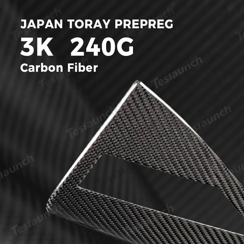 [Real Carbon Fiber] Charging Port Cover for Tesla Model Y Juniper 2025+ - T-Launch