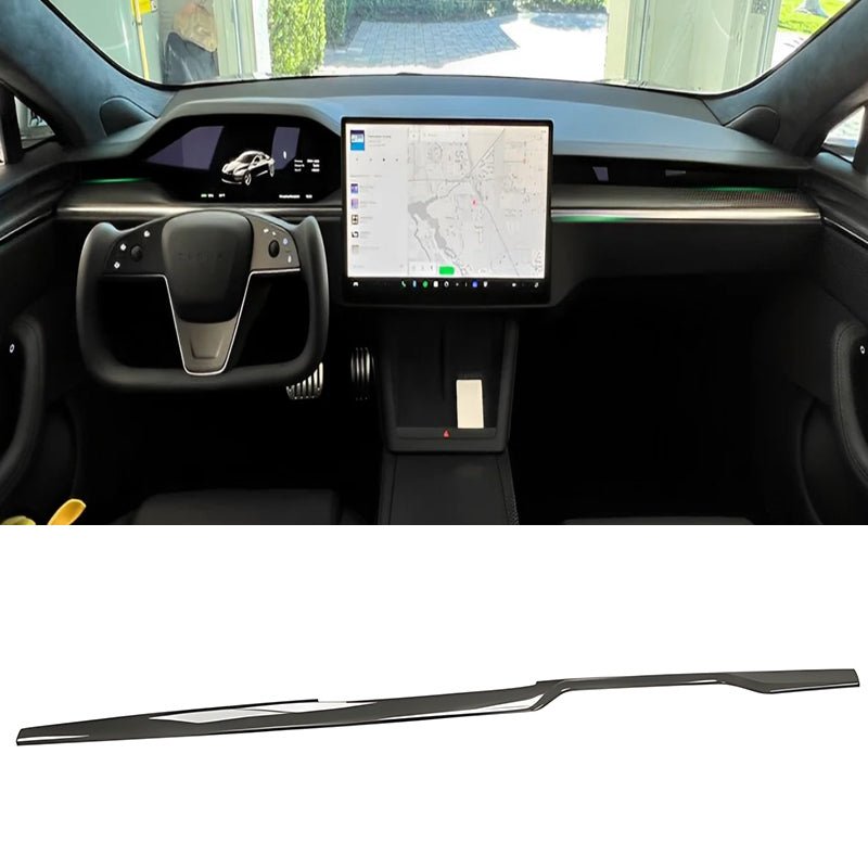 [Real Carbon Fiber] Dashboard Covers for Tesla Model X 2021+ - T-Launch