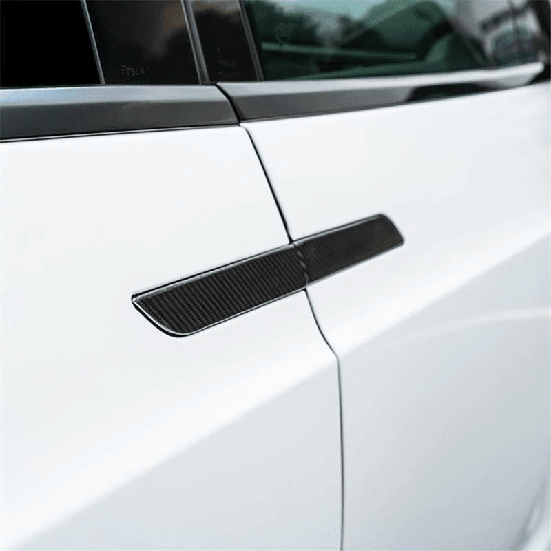 [Real Carbon Fiber] Door Handle Covers (4 PCS) for Tesla Model S/X 2016-2026 - T-Launch
