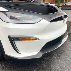 [Real Carbon Fiber] Fog Light Trim (2 Pcs) for Tesla Model X 2021+ - T-Launch