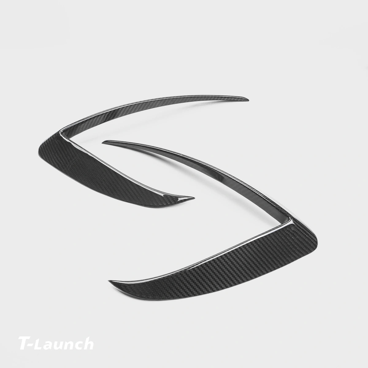 [Real Carbon Fiber] Fog Light Trim (2 Pcs) for Tesla Model X 2021+ - T-Launch
