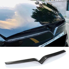 [Real Carbon Fiber] Front Center Grille Trim Strip For Model S 2016+ - T-Launch