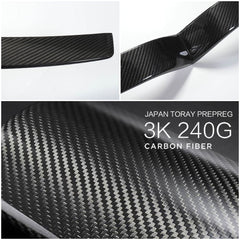 [Real Carbon Fiber] Front Center Grille Trim Strip For Model S 2016+ - T-Launch