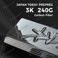 [Real Carbon Fiber] Front Door Sill Protector for Tesla Cybertruck (2 Pcs) - T-Launch