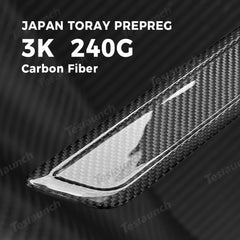 [Real Carbon Fiber] Front Door Sill Protectors for Tesla Model Y Juniper 2025+ (2PCS) - T-Launch
